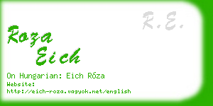 roza eich business card